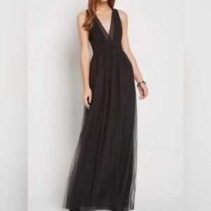 BCBGeneration Black Tulle Dress